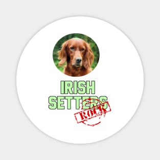 Irish Setters Rock! Magnet